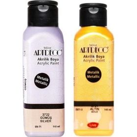 Artdeco 2’li 140 ml Metalik Akrilik Boya