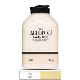Artdeco 3003 500 ml Bej Akrilik Ahşap Boyası