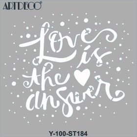 Artdeco 30x30 cm Cevap Aşk 184 Stencil