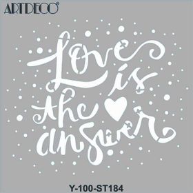 Artdeco 30x30 cm Cevap Aşk 184 Stencil