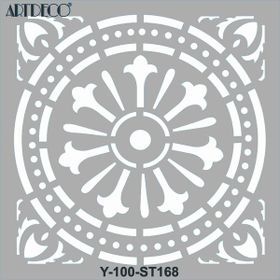Artdeco 30x30 cm Geometrik Fayans 168 Stencil