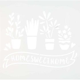 Artdeco 30x30 cm Güzel Evim 182 Stencil Boyama Şablonu