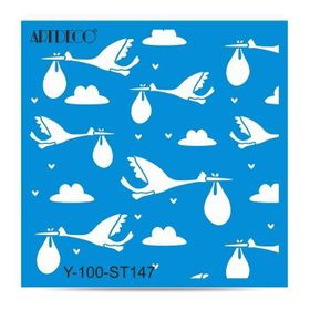 Artdeco 30x30 cm Leylekler 147 Stencil