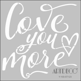 Artdeco 30x30 cm Love N123 Stencil