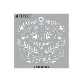 Artdeco 30x30 cm Ruhun Çıpası 181 Stencil