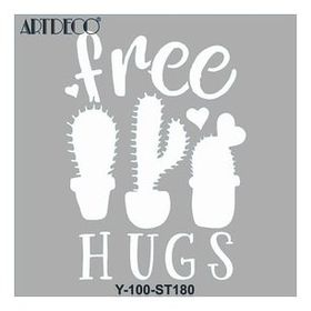 Artdeco 30X30 cm ST-180 Sarıl Bana Stencil
