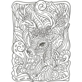 Artdeco 30X40 cm Ceylan Gazel Desenli Tuval