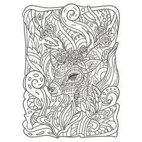 Artdeco 30X40 cm Ceylan Gazel Desenli Tuval