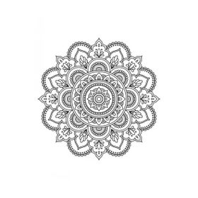 Artdeco 30X40 cm Mandala Desenli Tuval