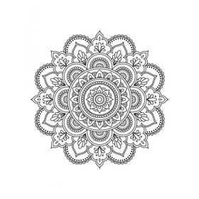 Artdeco 30X40 cm Mandala Desenli Tuval