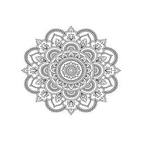 Artdeco 30X40 cm Mandala Desenli Tuval