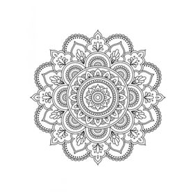 Artdeco 30X40 cm Mandala Desenli Tuval