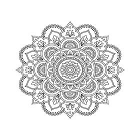 Artdeco 30X40 cm Mandala Desenli Tuval