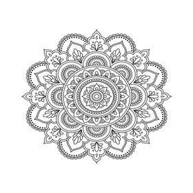 Artdeco 30X40 cm Mandala Desenli Tuval