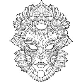 Artdeco 30X40 cm Maske Desenli Tuval