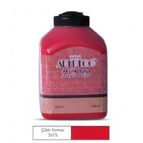 Artdeco 3675 500 ml Çilek Kırmızı Akrilik Ahşap Boyası