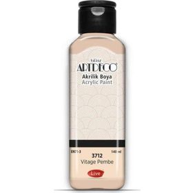 Artdeco 3712 140 ml Vintage Pembe Akrilik Boya