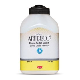 Artdeco 500 ml Su Bazlı Ekstra Parlak Vernik
