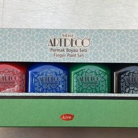 Artdeco 6x75 ml Temel Renkler Parmak Boyası Seti