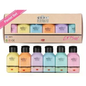 Artdeco 75 ml 6’lı Pastel Renkler Akrilik Boya