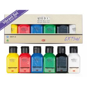 Artdeco 75 ml 6’lı Set Canlı Renkler Akrilik Boya
