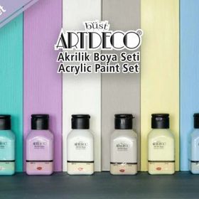 Artdeco 8x75 ml Pastel Smoky Renkler Akrilik Boya