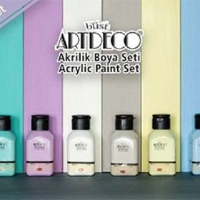 Artdeco 8x75 ml Pastel Smoky Renkler Akrilik Boya
