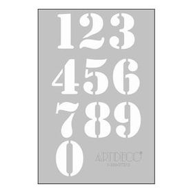 Artdeco A4 Sayılar 212 Stencil Boyama Şablonu