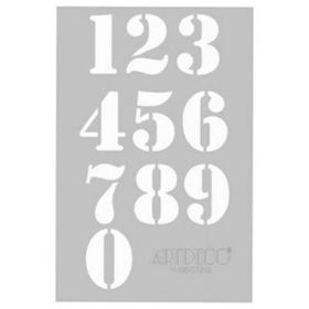 Artdeco A4 Sayılar 212 Stencil Boyama Şablonu