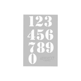 Artdeco A4 Sayılar 212 Stencil Boyama Şablonu