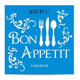 Artdeco Afiyet Olsun 135 30x30 cm Stencil