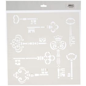 Artdeco Anahtarlar 159 30x30 cm Stencil