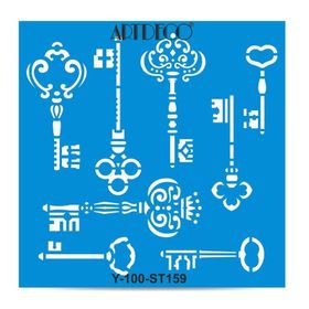 Artdeco Anahtarlar 159 30x30 cm Stencil