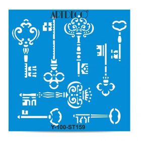 Artdeco Anahtarlar 159 30x30 cm Stencil