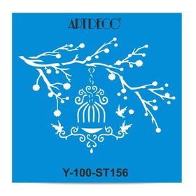 Artdeco Daldaki Kafes 156 30x30 cm Stencil