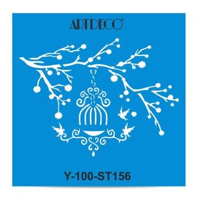 Artdeco Daldaki Kafes 156 30x30 cm Stencil