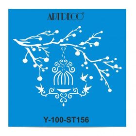 Artdeco Daldaki Kafes 156 30x30 cm Stencil