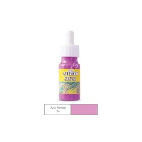 Artdeco Damlalıklı 30ml Açık Pembe Ebru Boyası