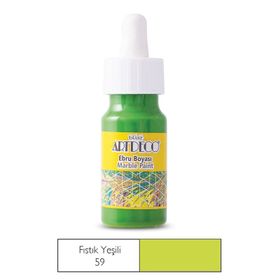 Artdeco Damlalıklı 30ml Fıstık Yeşili Ebru Boyası