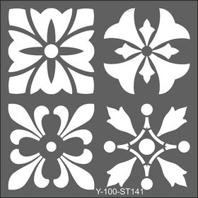 Artdeco Dörtlü Talavera-2 141 30x30 cm Stencil