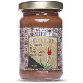 Artdeco Gold 105ml 655 Koyu Kahve Kahverengi Geleneksel Ebru Boyası