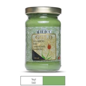 Artdeco Gold 105ml Yeşil Geleneksel Ebru Boyası