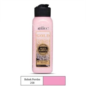 Artdeco Gold 258 Bebek Pembe Multi Surface 140 ml Akrilik Boya