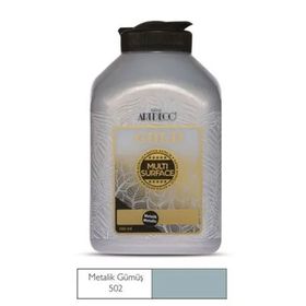 Artdeco Gold Metalik Gümüş Multi Surface 500 ml Akrilik Boya
