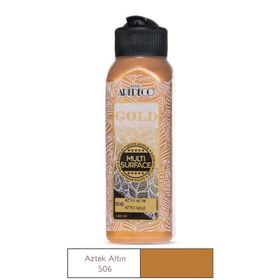 Artdeco Gold Multi Surface Saten 140 ml 506 Aztek Altın Akrilik Boya