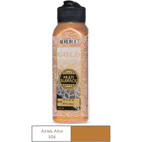 Artdeco Gold Multi Surface Saten 140 ml 506 Aztek Altın Akrilik Boya