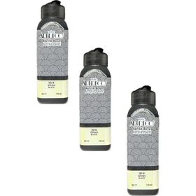 Artdeco Gümüş + Siyah + Beyaz 3x140 ml Akrilik Boya