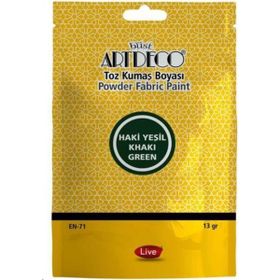 Artdeco Haki Yeşil 13 gr Toz Kumaş Boyası