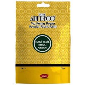 Artdeco Haki Yeşil 13 gr Toz Kumaş Boyası