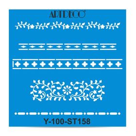 Artdeco İnce Bordür 158 30x30 cm Stencil
